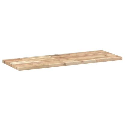 Floating Shelves 2 pcs 100x30x2 cm Untreated Solid Wood Acacia