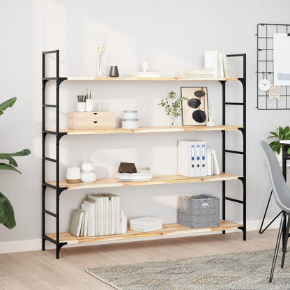 Floating Shelves 3 pcs 140x30x2 cm Untreated Solid Wood Acacia