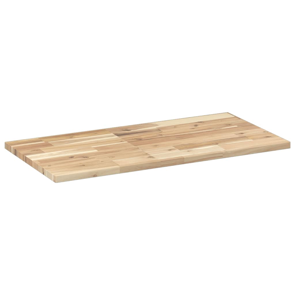 Floating Shelf 100x40x2 cm Untreated Solid Wood Acacia