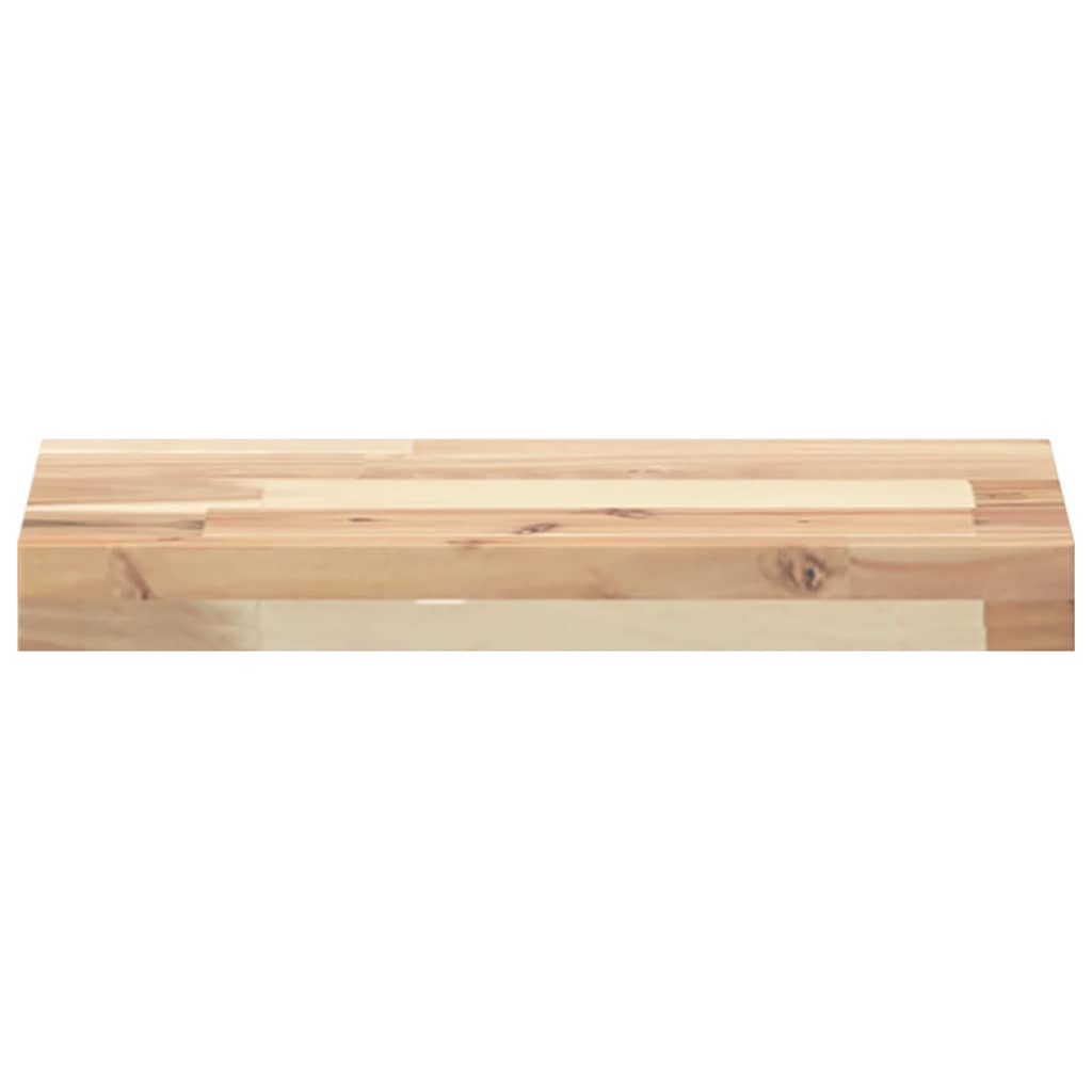 Floating Shelf 40x20x4 cm Untreated Solid Wood Acacia