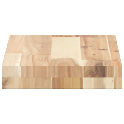 Floating Shelf 40x20x4 cm Untreated Solid Wood Acacia