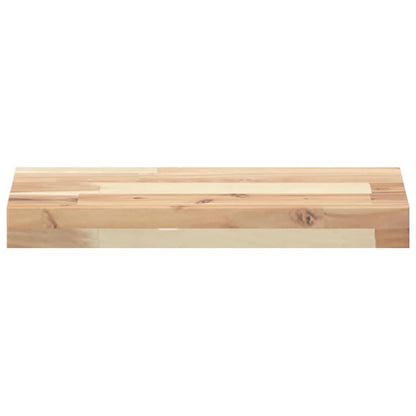Floating Shelves 2 pcs 60x20x4 cm Untreated Solid Wood Acacia