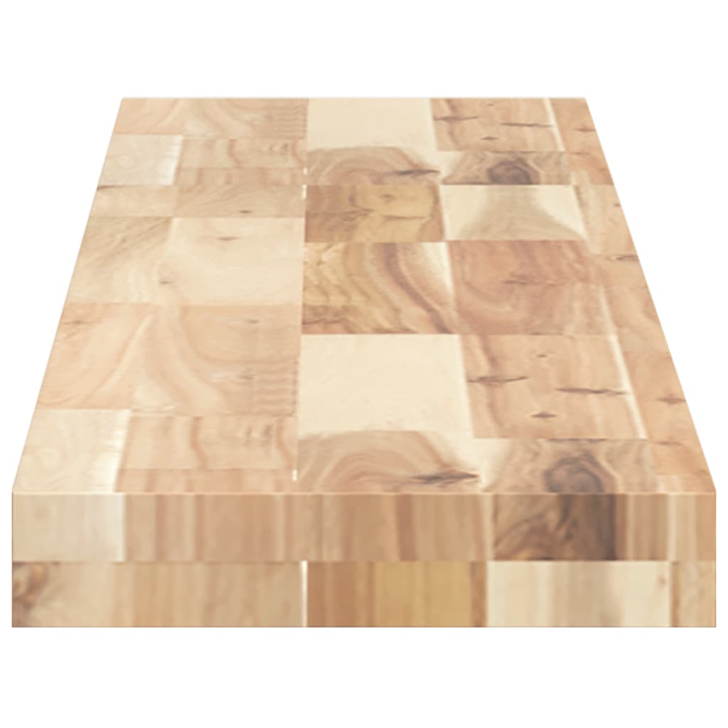 Floating Shelves 4 pcs 120x20x4 cm Untreated Solid Wood Acacia