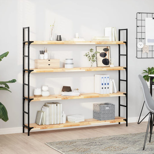 Floating Shelves 2 pcs 160x20x4 cm Untreated Solid Wood Acacia