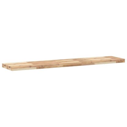 Floating Shelves 2 pcs 140x30x4 cm Untreated Solid Wood Acacia