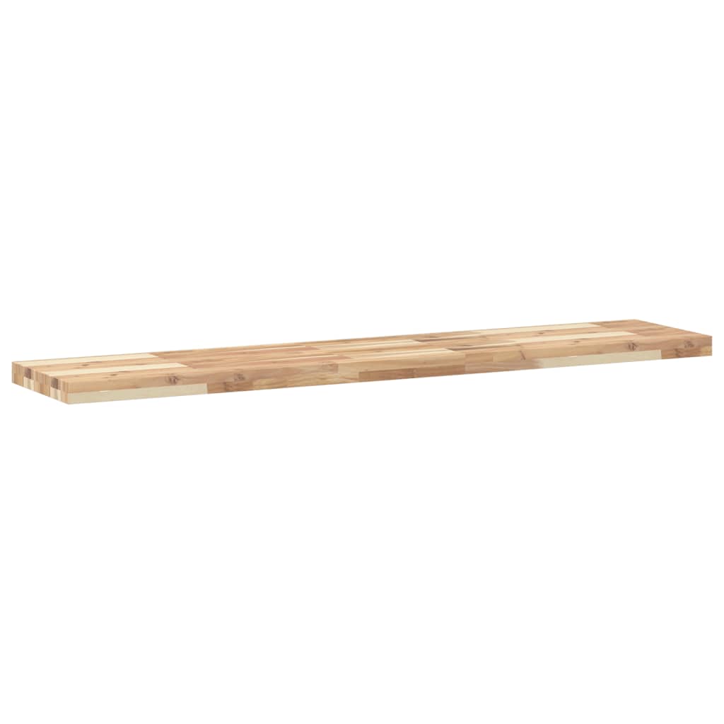 Floating Shelves 2 pcs 140x30x4 cm Untreated Solid Wood Acacia