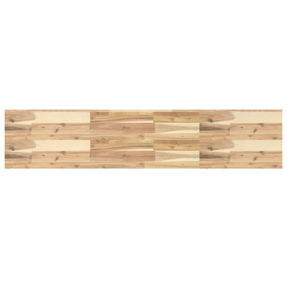 Floating Shelves 2 pcs 140x30x4 cm Untreated Solid Wood Acacia