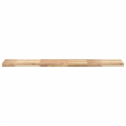 Floating Shelf 160x30x4 cm Untreated Solid Wood Acacia