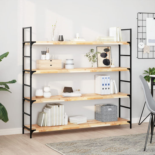 Floating Shelves 4 pcs 160x30x4 cm Untreated Solid Wood Acacia