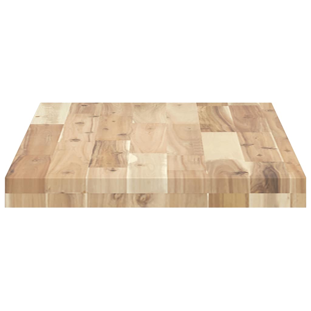 Floating Shelves 2 pcs 80x40x4 cm Untreated Solid Wood Acacia