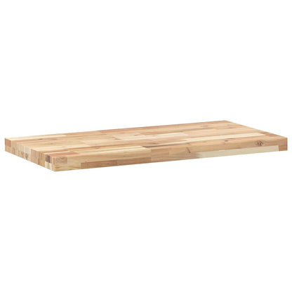 Floating Shelves 2 pcs 80x40x4 cm Untreated Solid Wood Acacia