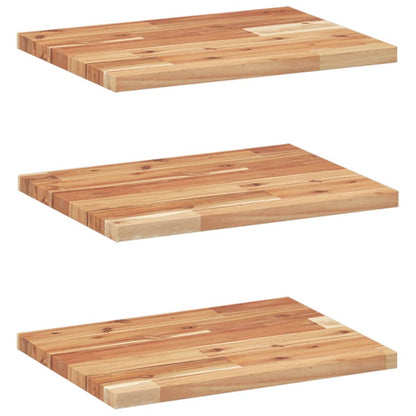 Floating Shelves 3 pcs 60x30x2cm Oil Finished Solid Wood Acacia