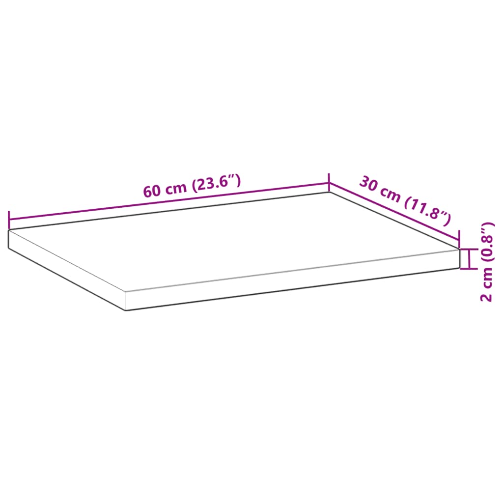 Floating Shelves 3 pcs 60x30x2cm Oil Finished Solid Wood Acacia
