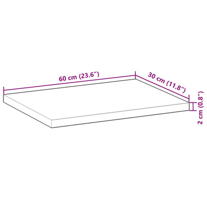 Floating Shelves 3 pcs 60x30x2cm Oil Finished Solid Wood Acacia
