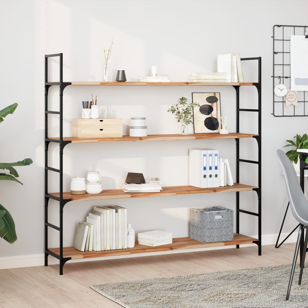 Floating Shelves 4 pcs 120x30x2 cm Oil Finished