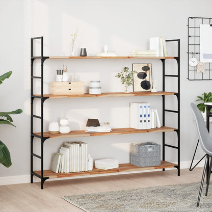 Floating Shelves 4 pcs 120x30x2 cm Oil Finished