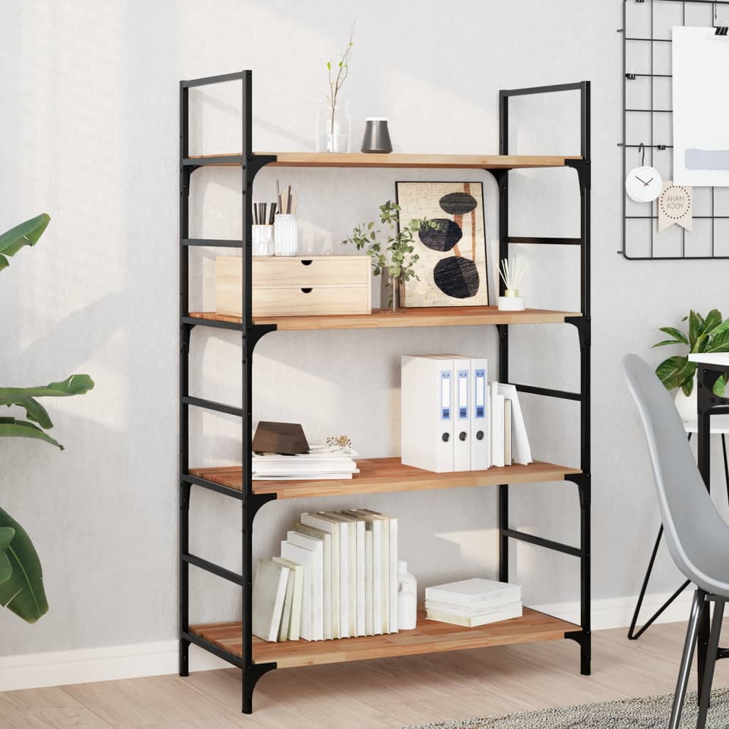 Floating Shelves 4 pcs 100x40x2 cm Oil Finished Solid Wood Acacia