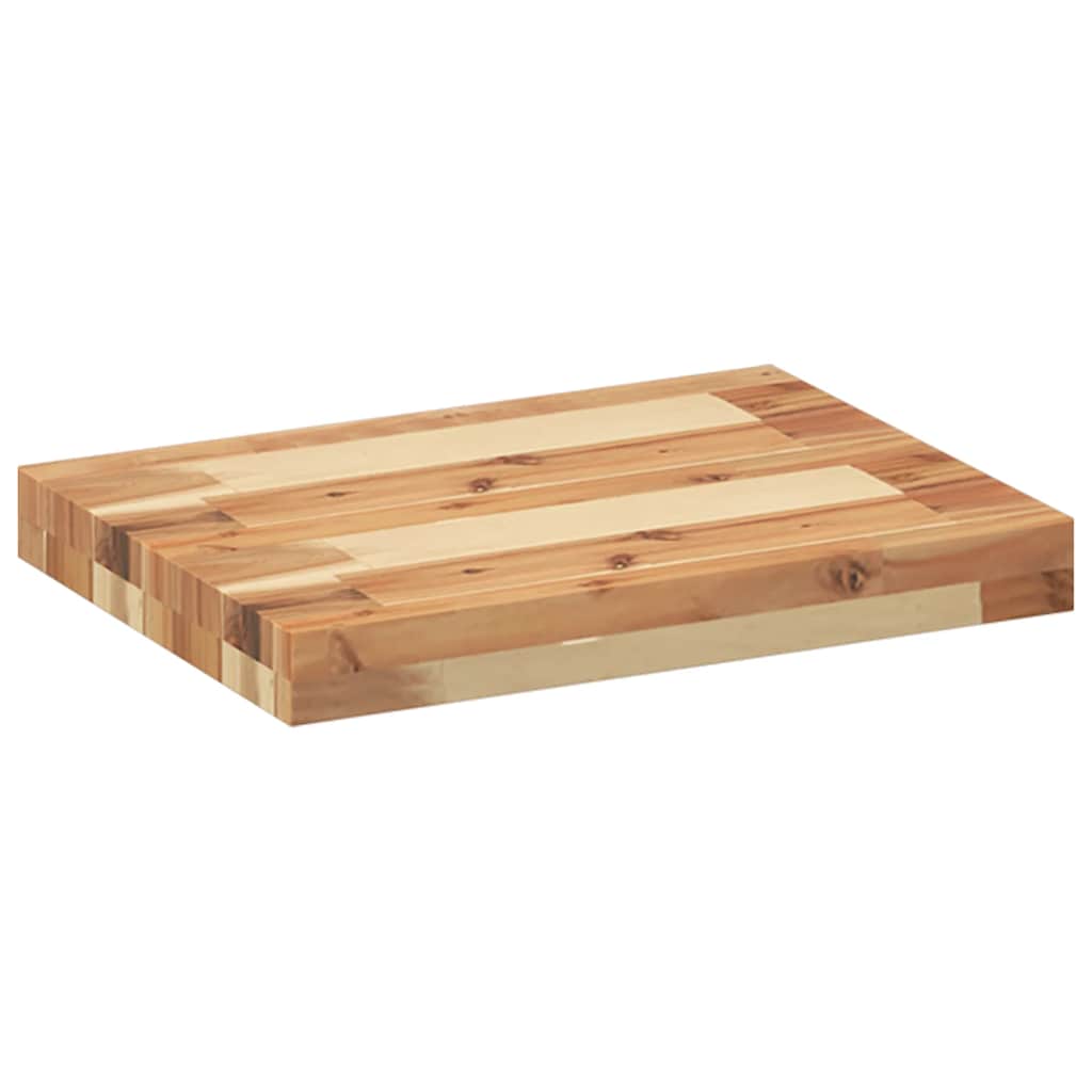 Floating Shelf 40x30x4 cm Oil Finished Solid Wood Acacia