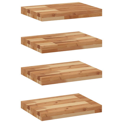 Floating Shelves 4 pcs 60x30x4 cm Oil Finished Solid Wood Acacia