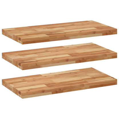 Floating Shelves 3 pcs 60x40x4 cm Oil Finished Solid Wood Acacia