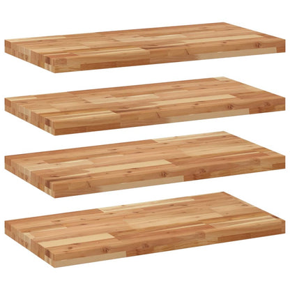 Floating Shelves 4 pcs 60x40x4 cm Oil Finished Solid Wood Acacia