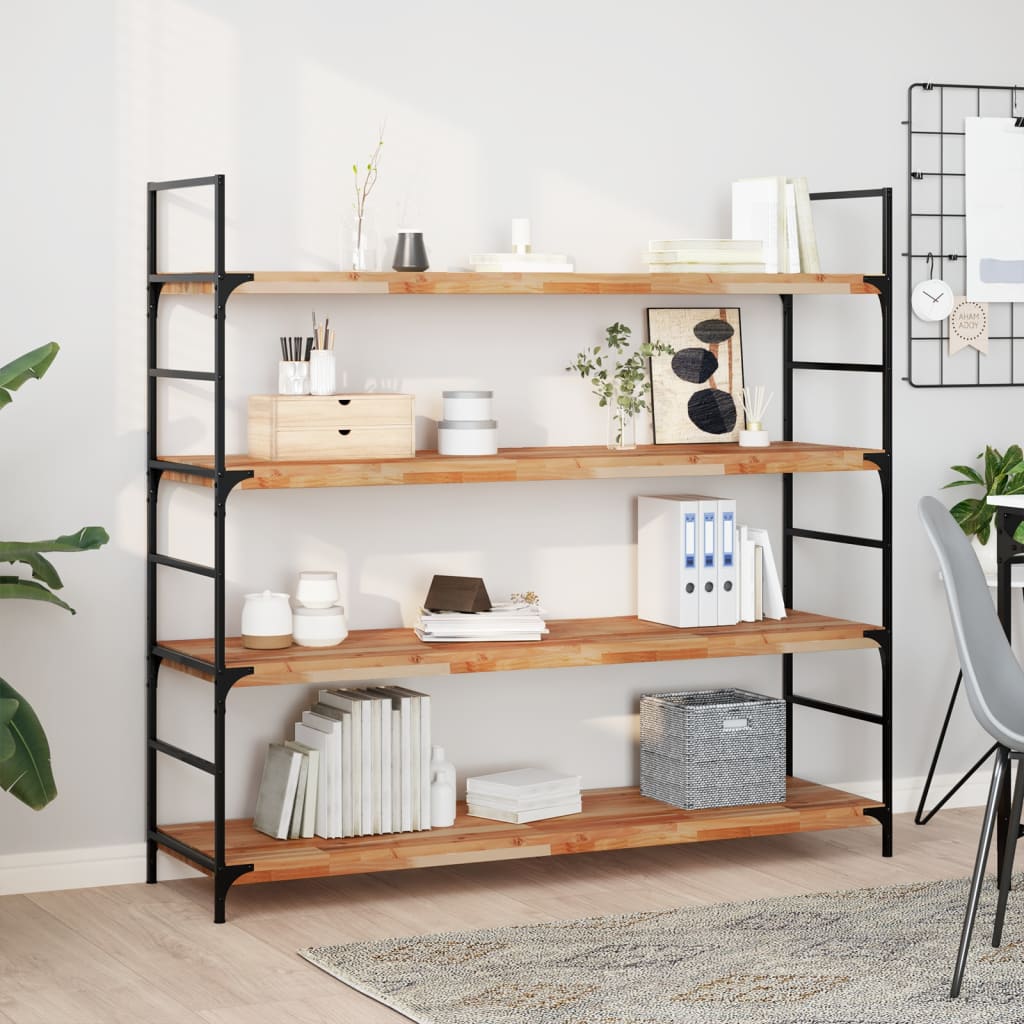 Floating Shelves 2 pcs 160x40x4 cm Oil Finished Solid Wood Acacia