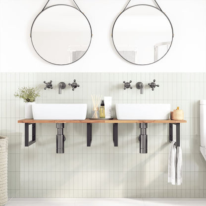 Bathroom Vanity Top Untreated 160x50x2 cm Solid Wood Acacia