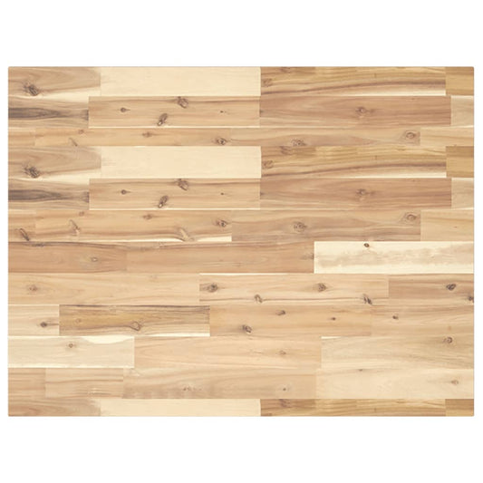 Bathroom Vanity Top Untreated 80x60x2 cm Solid Wood Acacia