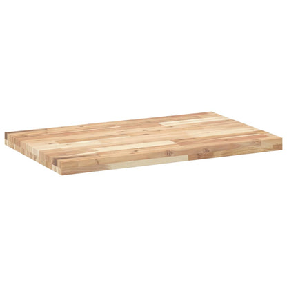 Bathroom Vanity Top Untreated 80x50x4 cm Solid Wood Acacia