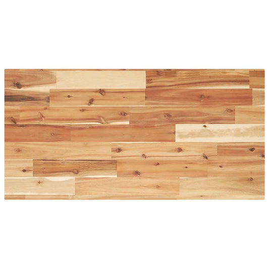 Bathroom Vanity Top Oil Finished 100x40x2 cm Solid Wood Acacia