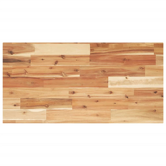 Bathroom Vanity Top Oil Finished 120x40x2 cm Solid Wood Acacia