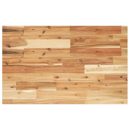 Bathroom Vanity Top Oil Finished 80x50x2 cm Solid Wood Acacia