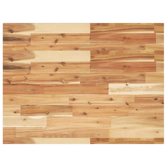 Bathroom Vanity Top Oil Finished 80x60x2 cm Solid Wood Acacia