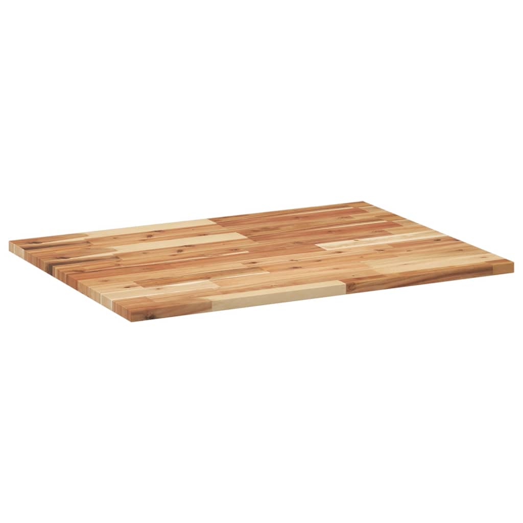 Bathroom Vanity Top Oil Finished 80x60x2 cm Solid Wood Acacia