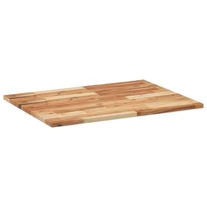 Bathroom Vanity Top Oil Finished 100x60x2 cm Solid Wood Acacia