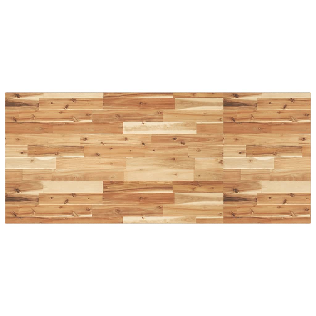 Bathroom Vanity Top Oil Finished 140x60x2 cm Solid Wood Acacia