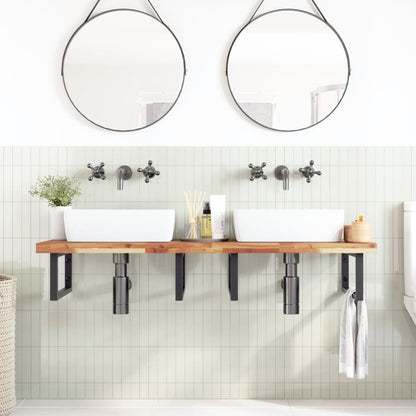 Bathroom Vanity Top Oil Finished 160x50x4 cm Solid Wood Acacia