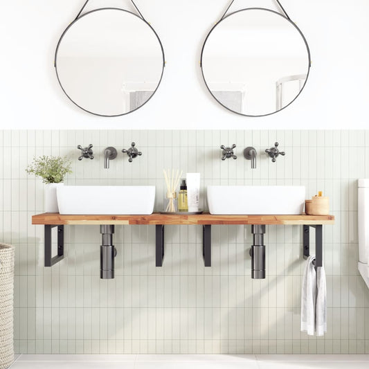 Bathroom Vanity Top Oil Finished 160x50x4 cm Solid Wood Acacia