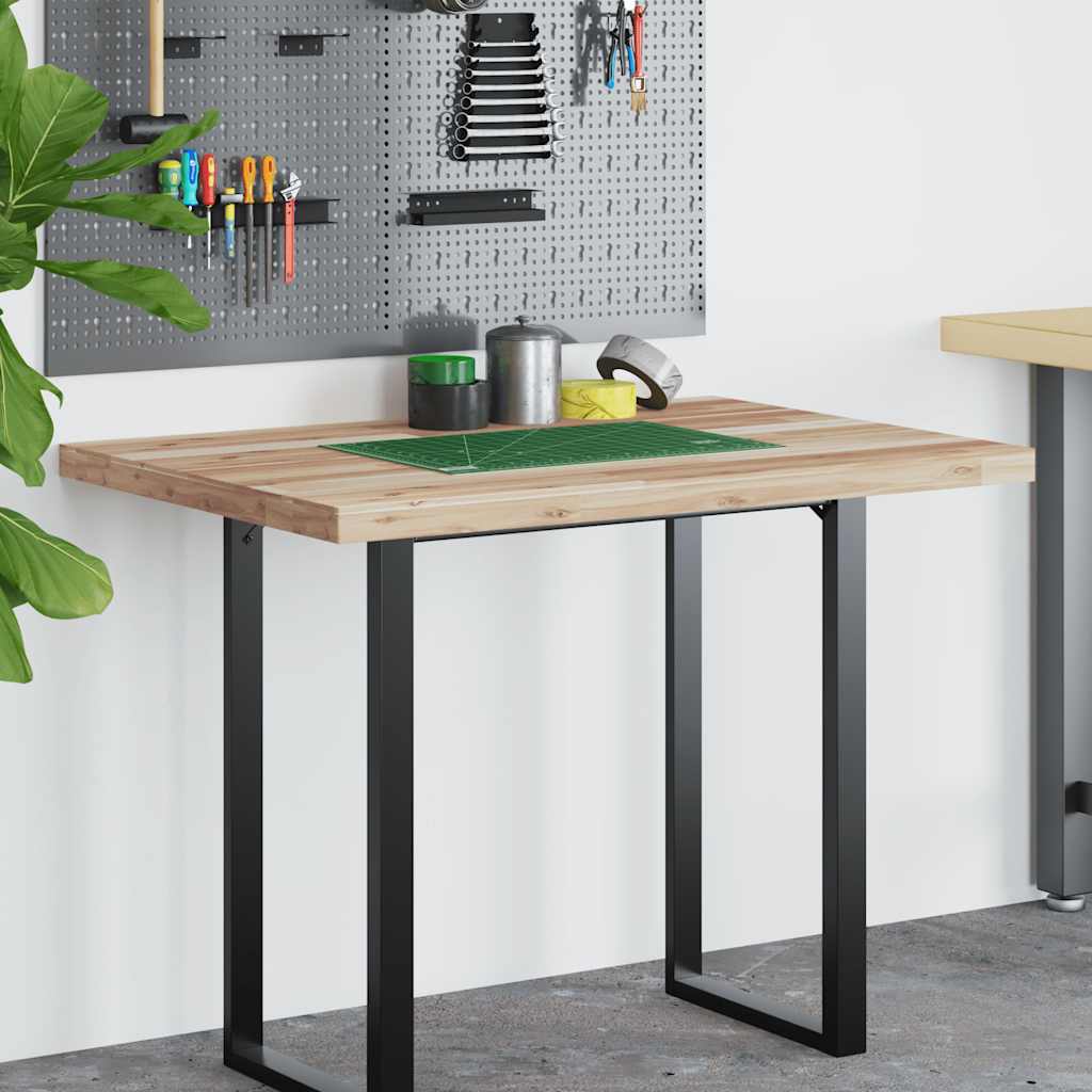 Desk Top Untreated 100x80x4 cm Solid Wood Acacia