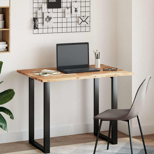 Desk Top Oil Finished 100x70x2 cm Solid Wood Acacia