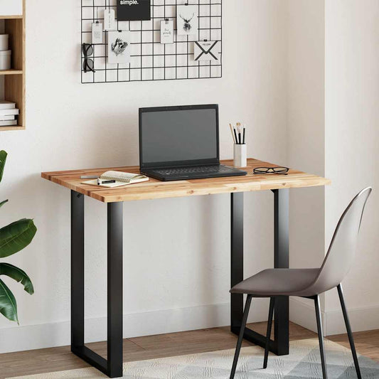 Desk Top Oil Finished 120x70x2 cm Solid Wood Acacia