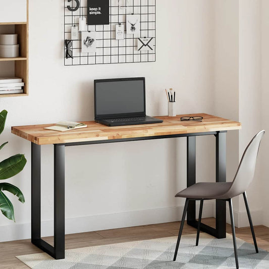 Desk Top Oil Finished 160x50x4 cm Solid Wood Acacia