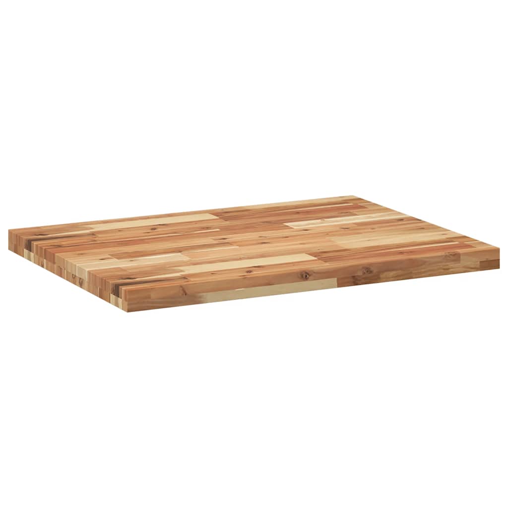Desk Top Oil Finished 80x60x4 cm Solid Wood Acacia