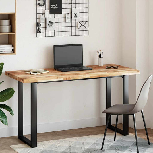 Desk Top Oil Finished 120x60x4 cm Solid Wood Acacia