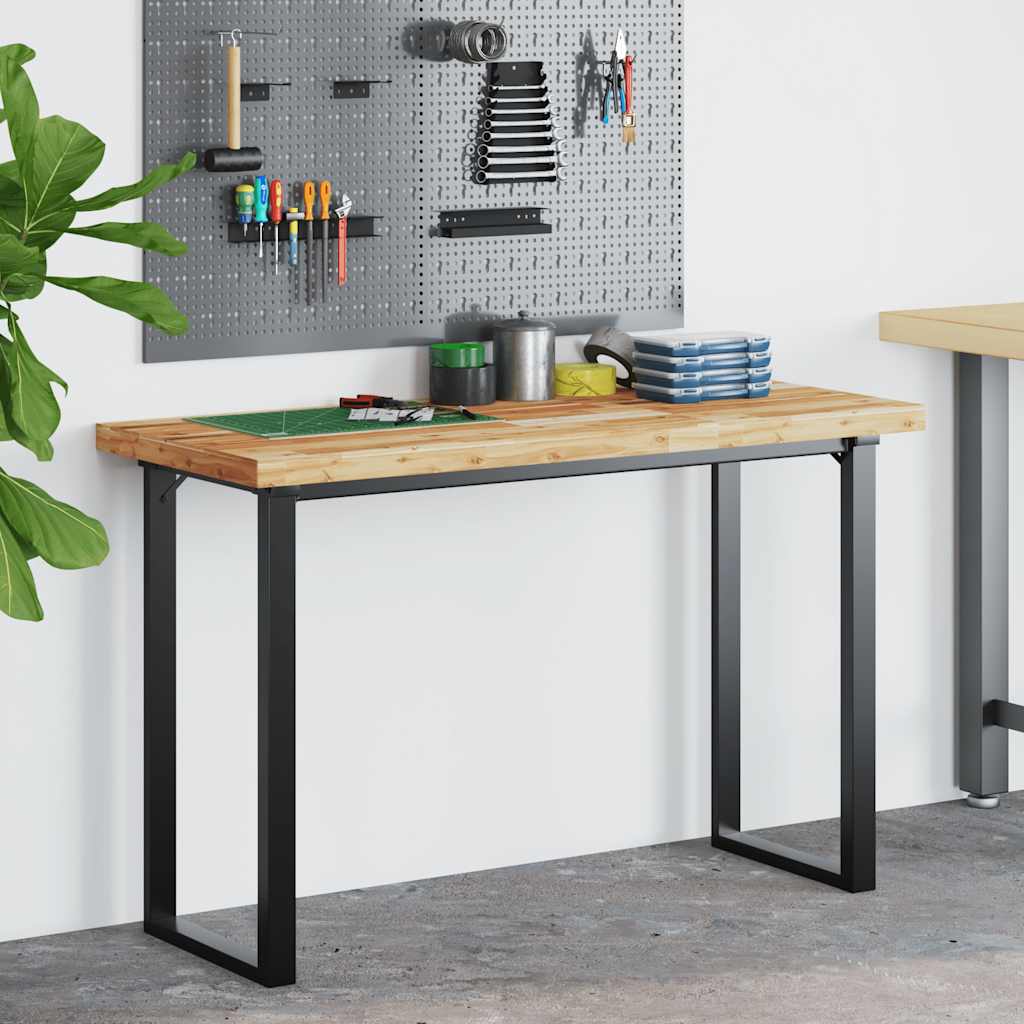 Desk Top Oil Finished 120x60x4 cm Solid Wood Acacia