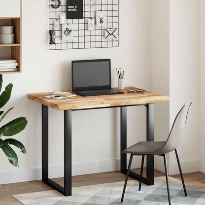 Desk Top Oil Finished 80x70x4 cm Solid Wood Acacia