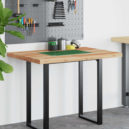 Desk Top Oil Finished 80x70x4 cm Solid Wood Acacia