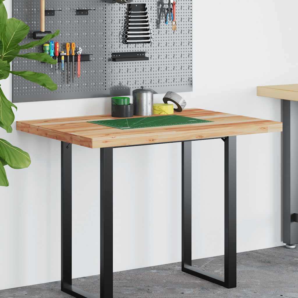 Desk Top Oil Finished 100x70x4 cm Solid Wood Acacia