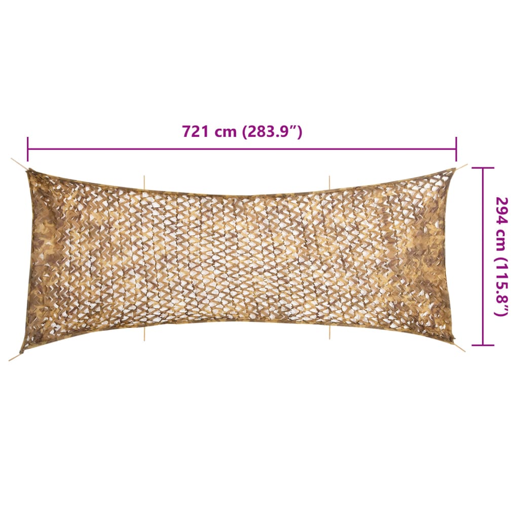 Camouflage Net with Storage Bag 721x294 cm Sand