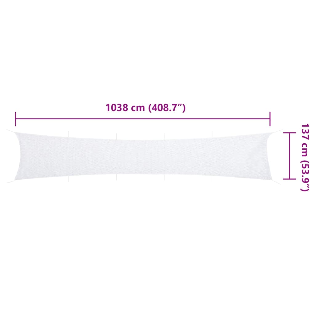 Camouflage Net with Storage Bag 1038x137 cm White